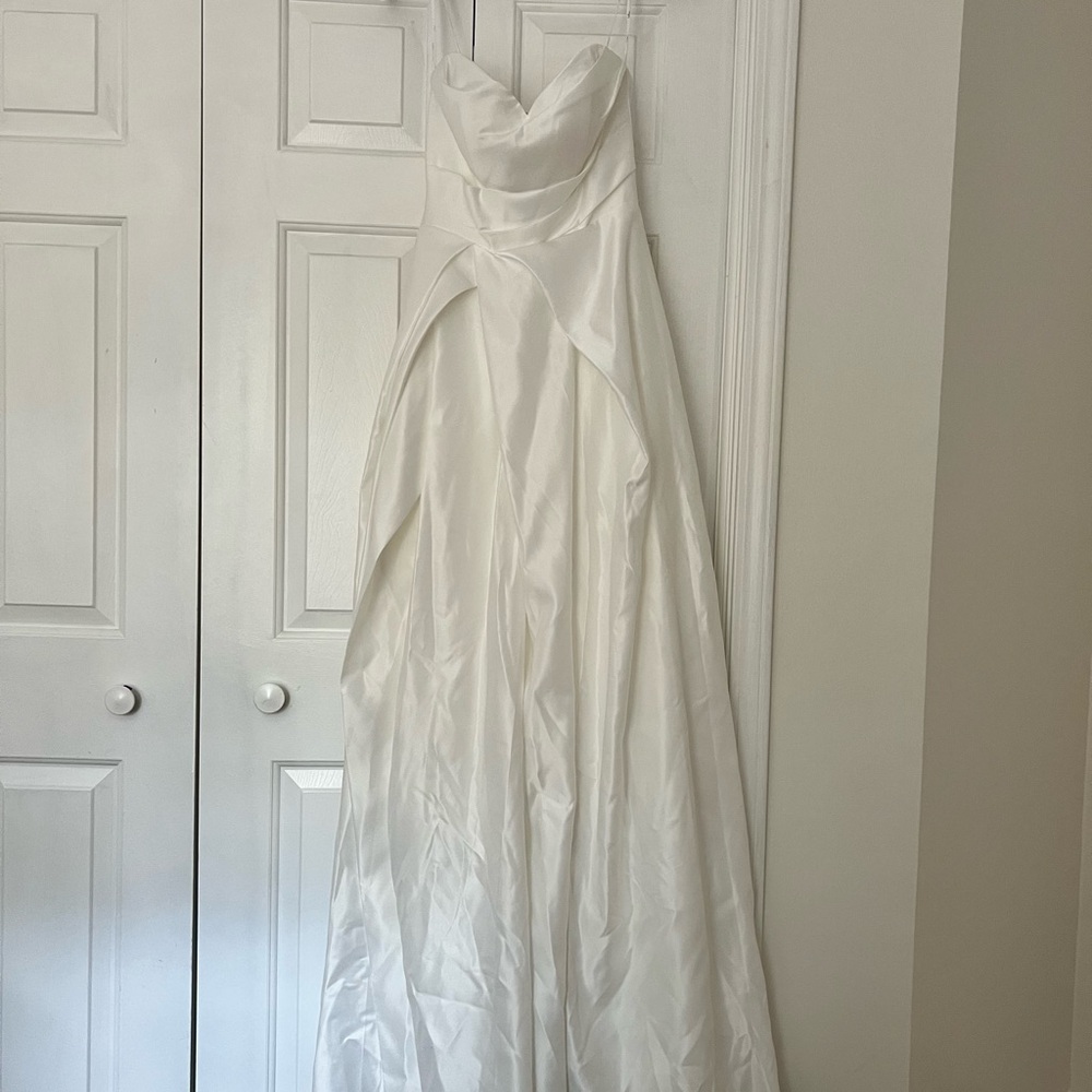 Lulu's Ivory Strapless Dress - brand new